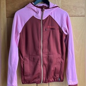 Cotopaxi Women’s Sambaya stretch fleece hooded jacket L